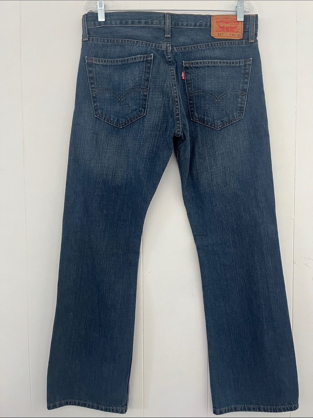 LEVI’s 527 Bootcut Men's Dark Wash Blue Jeans Denim W 33 L 30 - Picture 8 of 14